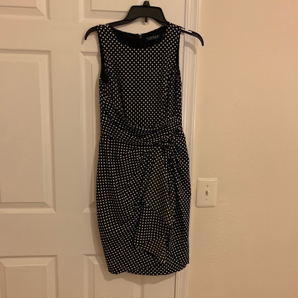 Ralph Lauren black and white dress size 0